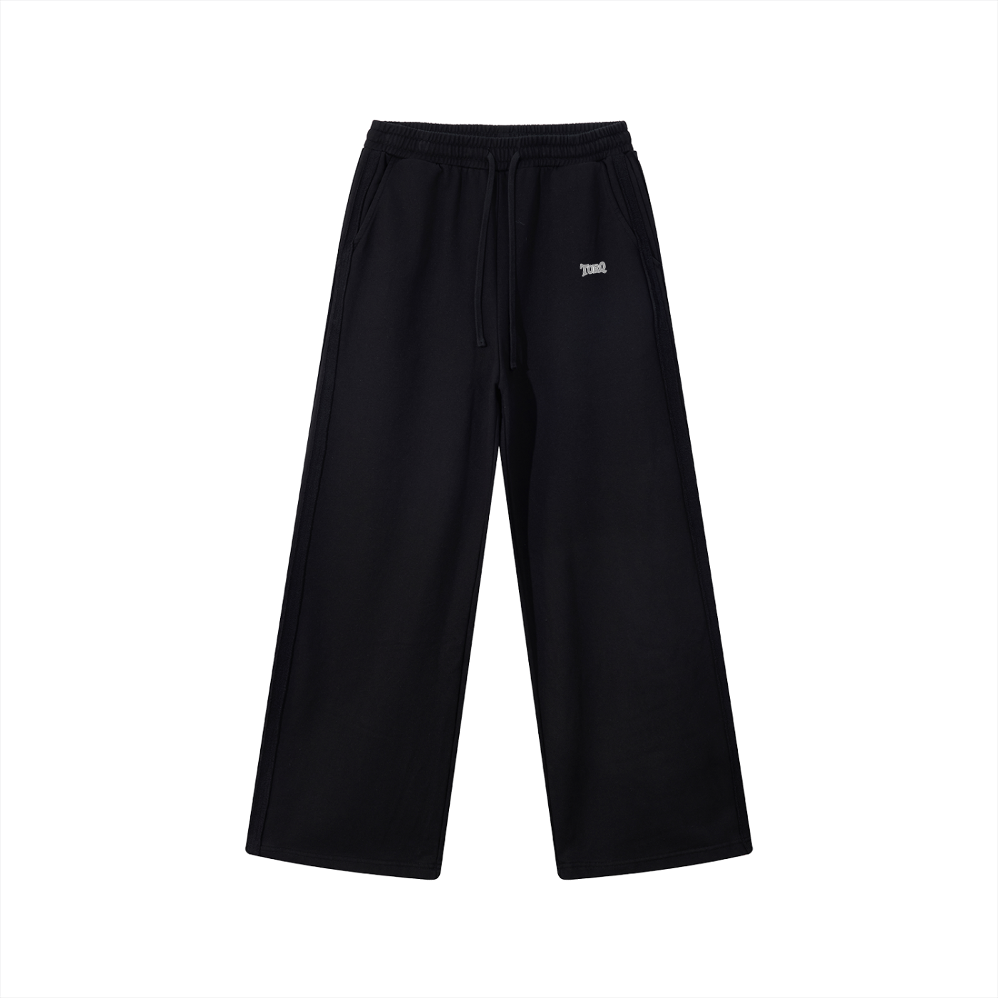 Contrast Tape Straight-Leg Sweatpants