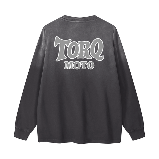 Gradient Vintage Washed Long Sleeve Tee - 270 GSM