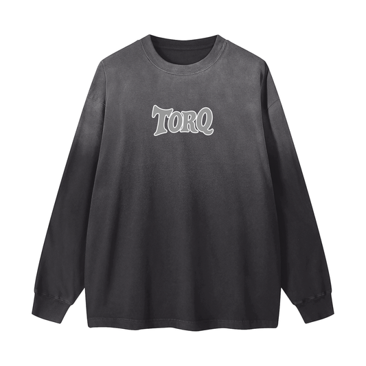 Gradient Vintage Washed Long Sleeve Tee - 270 GSM